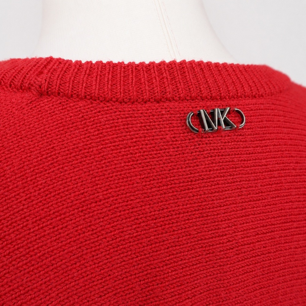 Michael Kors Merino Dolman Sweater Size M 100% Merino Wool Cropped Knit GUC - Picture 2 of 5